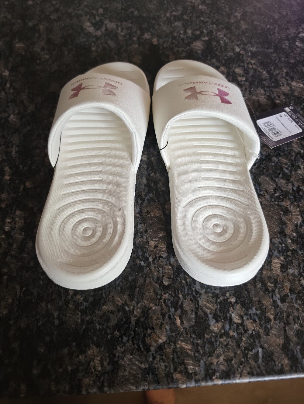 New Womens Sz 10 Under Armour Slides Sandals - Picture 4 of 5